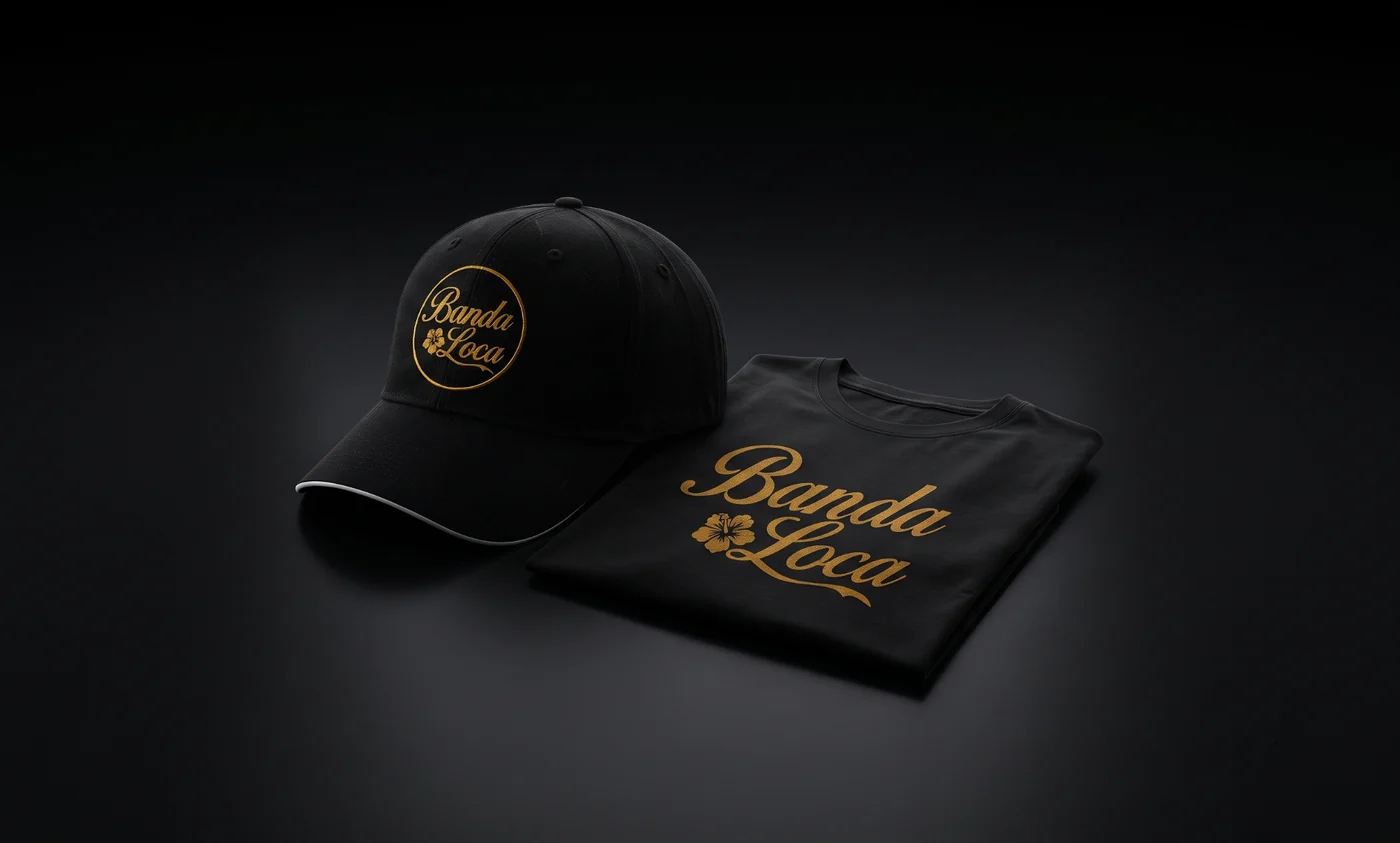 Pack promocional de gorra y camiseta oficiales de Banda Loca